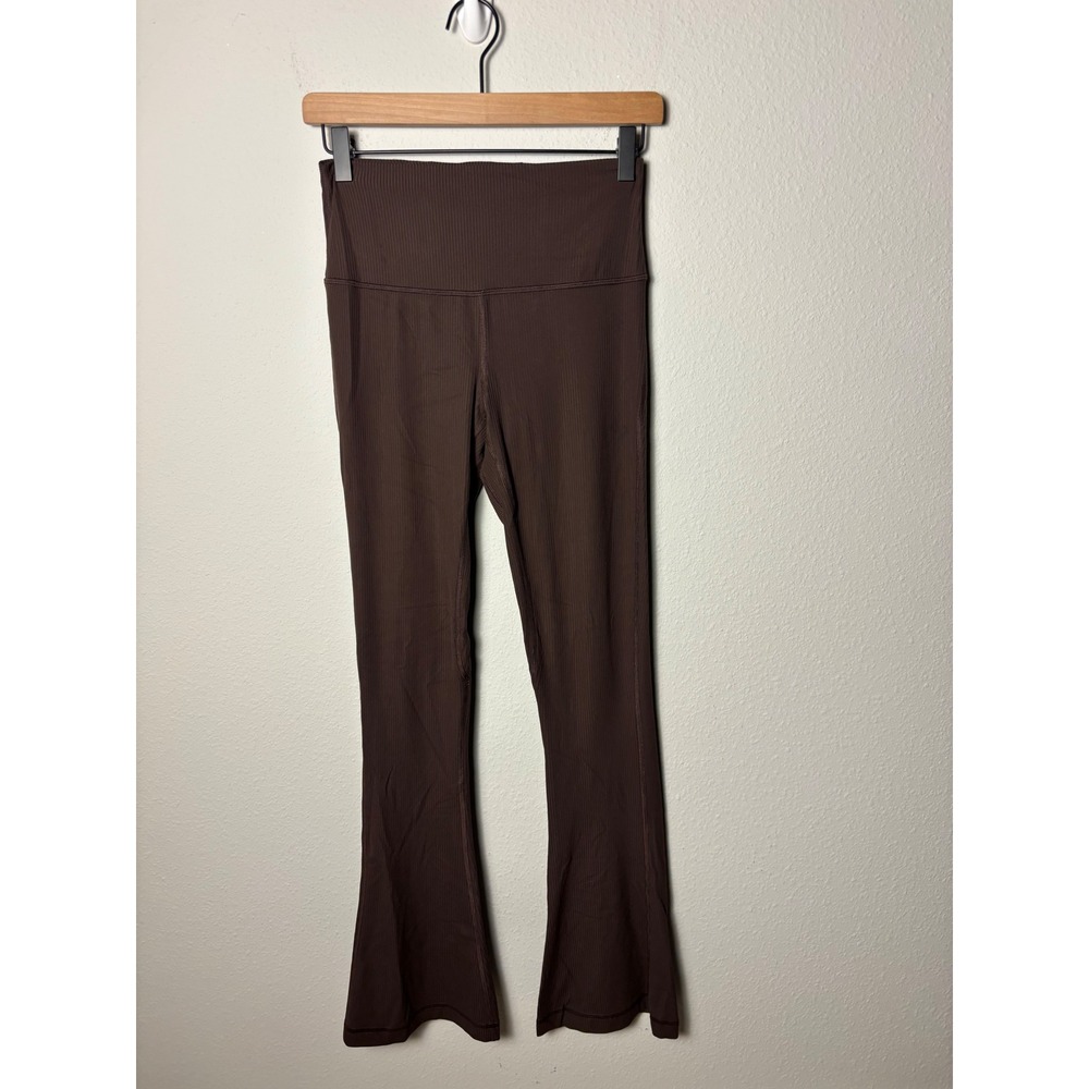 Lululemon Align High-Rise Ribbed Mini-Flared Pant Regular Espresso Size 6